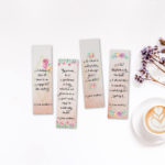 Printable Floral Jane Austen Bookmarks – Bona Fide Bookworm Printables