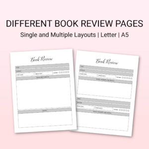 Different book review pages